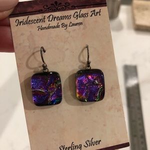 Handmade Glass Art Earrings